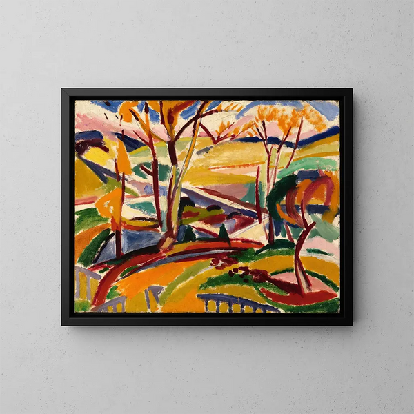 Watervallen van de vallei I - Henry Lyman Saen — ingelijst kunstwerk aan de muur