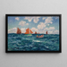 Vissers op zee - Henry Moret — ingelijst kunstwerk aan de muur
