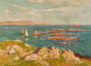 Henry Moret - Voile blanche voile rouge en Bretagne.webp