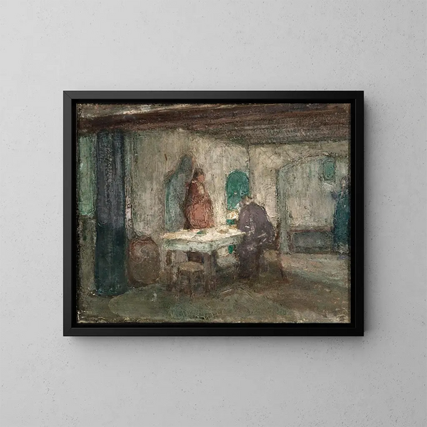 En hij verdween uit hun zicht - Henry Ossawa Tanner — ingelijst kunstwerk aan de muur