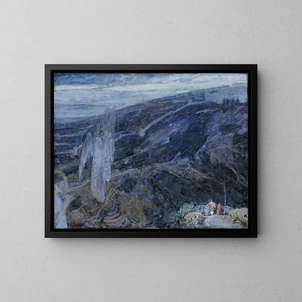 Schets van de verschijning van de engelen aan de herders - Henry Ossawa Tanner — ingelijst kunstwerk aan de muur