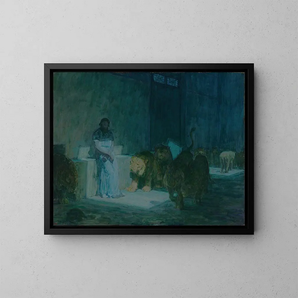 Daniel in de leeuwenkuil - Henry Ossawa Tanner — ingelijst kunstwerk aan de muur