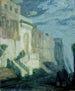 De muren in het maanlicht van Tanger - Henry Ossawa Tanner — weergave van het kunstwerk