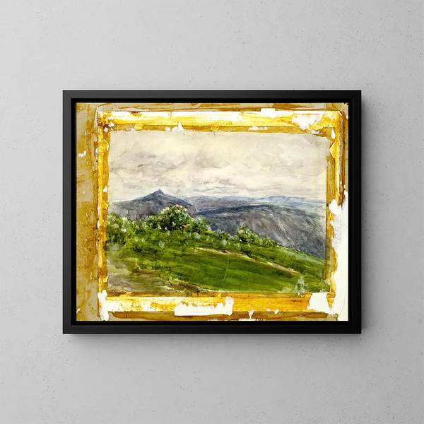 Landschap van bergen in de Hooglanden van North Carolina - Henry Ossawa Tanner — ingelijst kunstwerk aan de muur