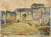 Straatscène in Tanger, gekanteelde architectuur - Henry Ossawa Tanner — weergave van het kunstwerk