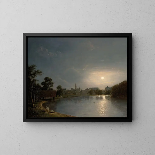 De parade van de Horse Guards vanuit het St James-park - Henry Pether — ingelijst kunstwerk aan de muur
