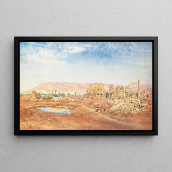 Henry Roderick Newman - View Of The Temple Of Karnak From The Sacred Lake.webp