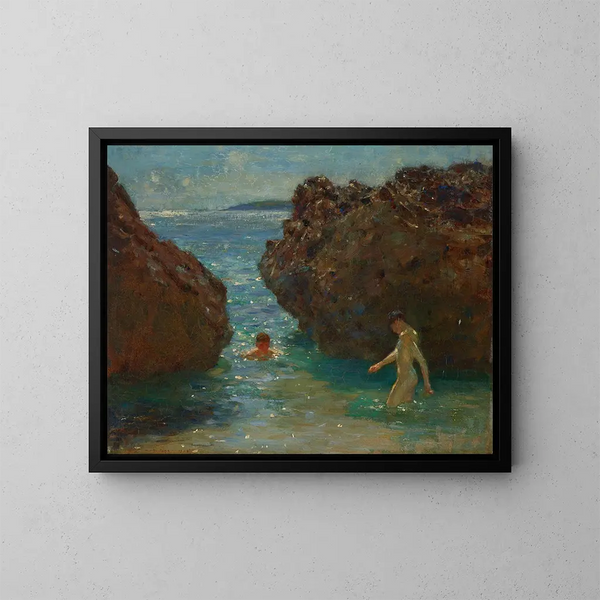 Baigneurs - Henry Scott Tuke — ingelijst kunstwerk aan de muur