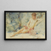 Boy against a rock - Henry Scott Tuke — framed artwork on a wall