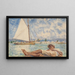 Sunny Hours in Jamaica - Henry Scott Tuke — framed artwork on a wall