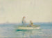 Two Figures in a Boat - Henry Scott Tuke — artwork view