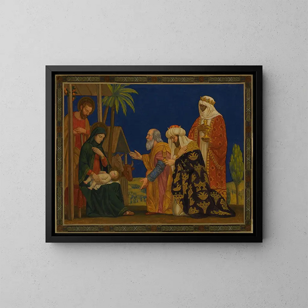 De Wijzen - Henry Siddons Mowbray — ingelijst kunstwerk aan de muur