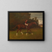 Charles Edward in eigendom van William H. Dubois met de jockey in zadel - Henry Stull — ingelijst kunstwerk aan de muur