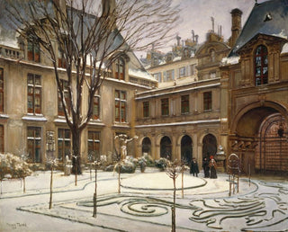 Henry Tenr - Le jardin du muse Carnavalet  effet de neige.webp