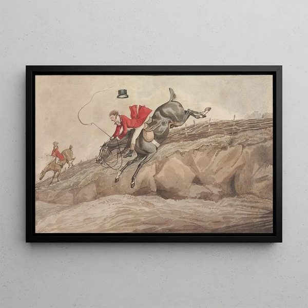 Henry Thomas Alken - Doing the Thing and the Thing Done Doing the Down Leap.webp