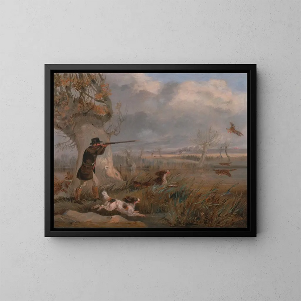 Jacht op eenden - Henry Thomas Alken — ingelijst kunstwerk aan de muur