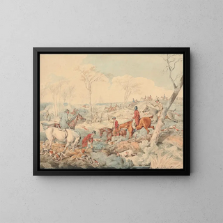 Henry Thomas Alken - Foxhunting Drawing a Cover.webp