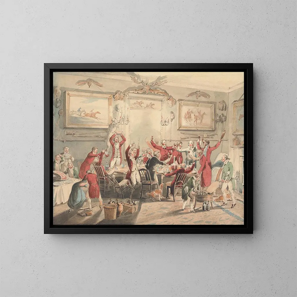 De jacht op de vos, de toast - Henry Thomas Alken — ingelijst kunstwerk aan de muur