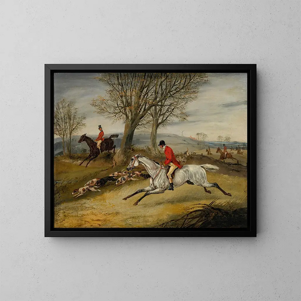 Jacht op de Herten - Henry Thomas Alken — ingelijst kunstwerk aan de muur