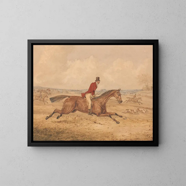 Op een snel tempo - Henry Thomas Alken — ingelijst kunstwerk aan de muur
