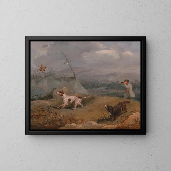 Jacht op de fazant - Henry Thomas Alken — ingelijst kunstwerk aan de muur