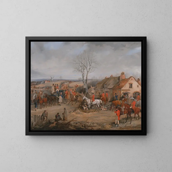 Jacht scène: De ontmoeting - Henry Thomas Alken — ingelijst kunstwerk aan de muur