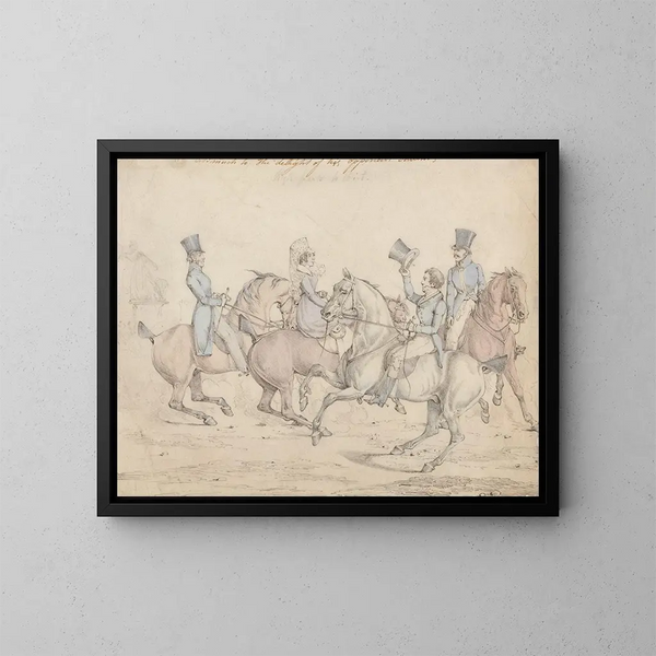 Ochtendwandeling - Henry Thomas Alken — ingelijst kunstwerk aan de muur