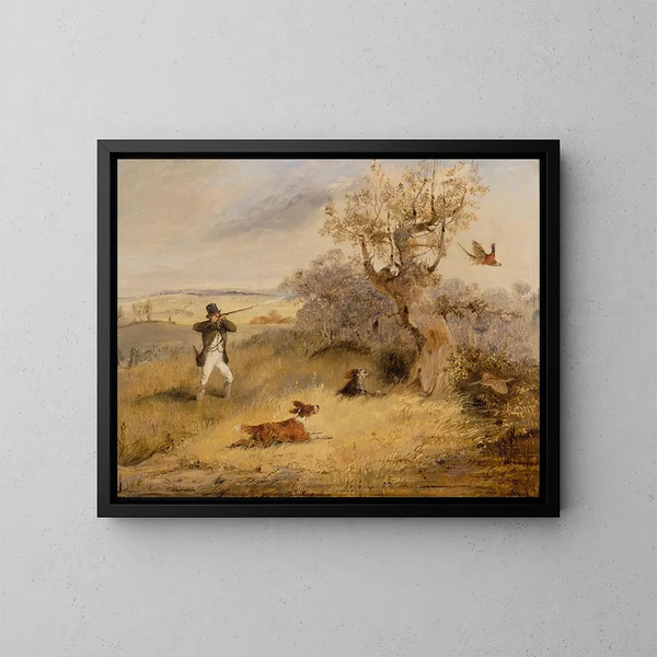 Jacht op de fazant - Henry Thomas Alken — ingelijst kunstwerk aan de muur