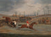van een hindernisbaan scène vlak voor de finish - Henry Thomas Alken — weergave van het kunstwerk