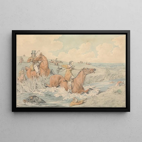Henry Thomas Alken - Some Do and Some Dont It is All a Notion Getting a Dive.webp