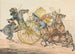 Ontdekkingen sportieve of de ellende van het rijden, ontdekt u een nieuwe manier om uw bemanning te verminderen - Henry Thomas Alken — weergave van het kunstwerk