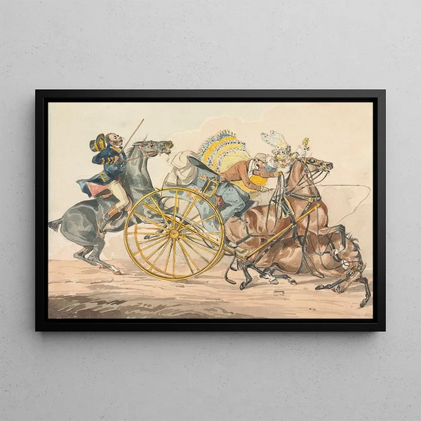 Henry Thomas Alken - Sporting Discoveries or the Miseries of Driving You Discover a New Way of Bringing Your Equipage into a Small Compass.webp