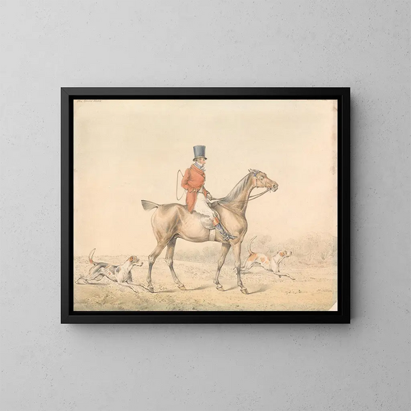 Le Couverture Hack - Henry Thomas Alken — ingelijst kunstwerk aan de muur
