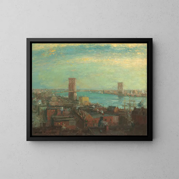 Brooklyn Bridge - Henry Ward Ranger — ingelijst kunstwerk aan de muur
