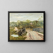 De stenen omheining - Henry Ward Ranger — ingelijst kunstwerk aan de muur