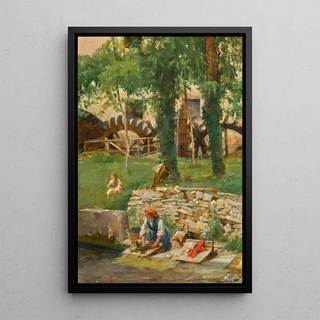 Henry Woods - Washing Day Serra Valle Veneto Italy.webp