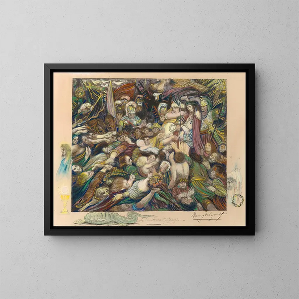 De Christus onder zijn beulen - Henry de Groux — ingelijst kunstwerk aan de muur