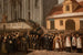 van Funérailles des cinq victimes de la manifestation de 1861 à Varsovie - Henryk Pillati — weergave van het kunstwerk