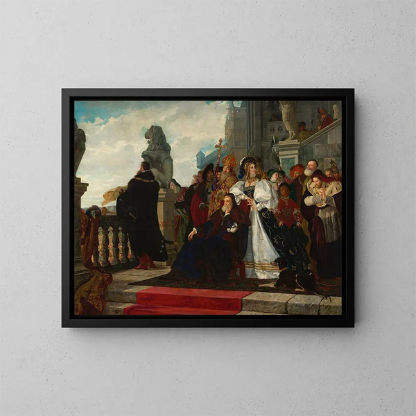 Oorlog der kippen - Henryk Rodakowski — ingelijst kunstwerk aan de muur