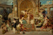 Curtain scene at the Kraków theatre, sketch - Henryk Siemiradzki — artwork view