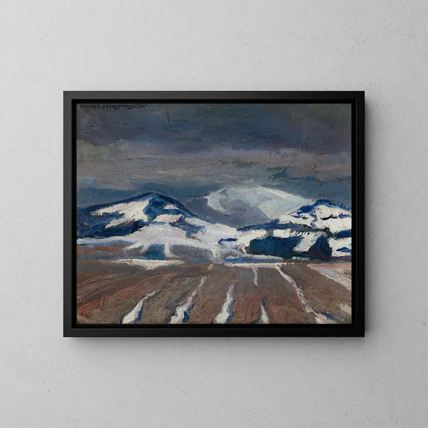 Babia Góra - Henryk Szczygliński — ingelijst kunstwerk aan de muur