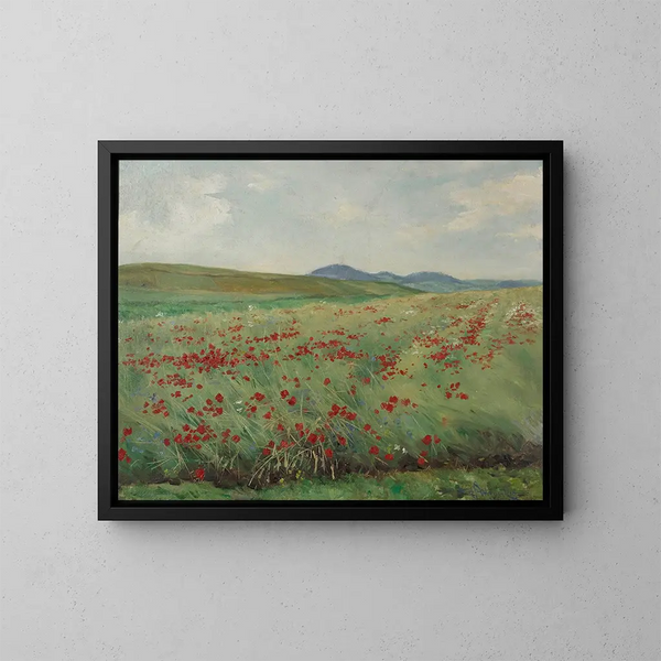 Korenbloemenveld - Henryk Weyssenhoff — ingelijst kunstwerk aan de muur