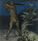 Hercule en de Hydra - Franz von Stuck — weergave van het kunstwerk