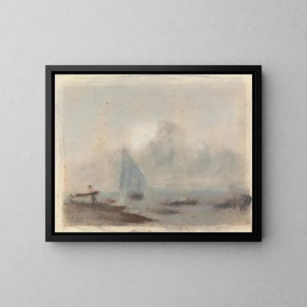 Hercules Brabazon Brabazon - A Sailing Ship near Shore.webp