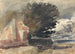 Cottage onder een boom - Hercules Brabazon Brabazon — weergave van het kunstwerk