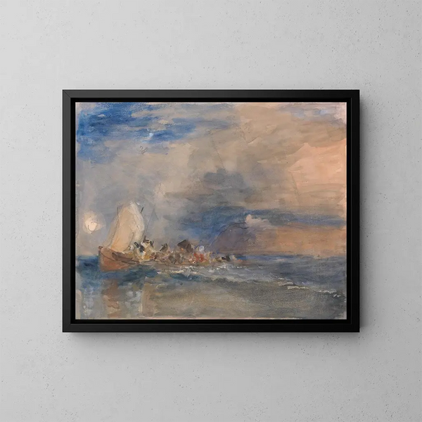 Folkestone - Hercules Brabazon Brabazon — ingelijst kunstwerk aan de muur
