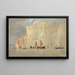 Gondoles voor een paleis aan het Grand Canal in Venetië - Hercules Brabazon Brabazon — ingelijst kunstwerk aan de muur