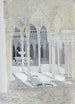 La Cour des Lions l'Alhambra Granada Spanje - Hercules Brabazon Brabazon — weergave van het kunstwerk