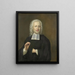 Justus Tjeenk 1730-82 een van de oprichters van de Zeeuws Genootschap Zeeland Society Minister in Vlissingen - Herman Frederik van Hengel — ingelijst kunstwerk aan de muur