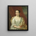 Margaretha Leuveling 1738-83 echtgenote van Justus Tjeenk - Herman Frederik van Hengel — ingelijst kunstwerk aan de muur